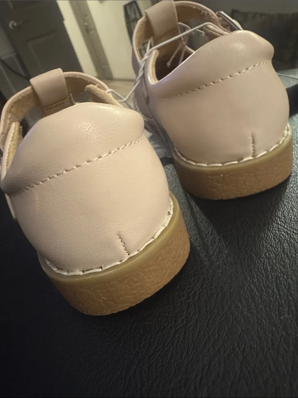 Cat and Jack 🙂 Classic Girls' T-Strap Mary Jane Shoes - Pale Pink🙂 Size 9T 🙂